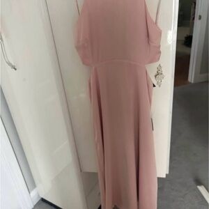 Sleeveless Blush Pink Maxi Dress